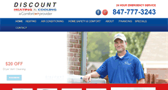 Desktop Screenshot of discountheating.net